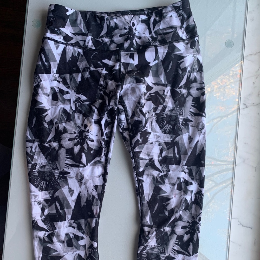Patterned Crop Reebok Leggings
